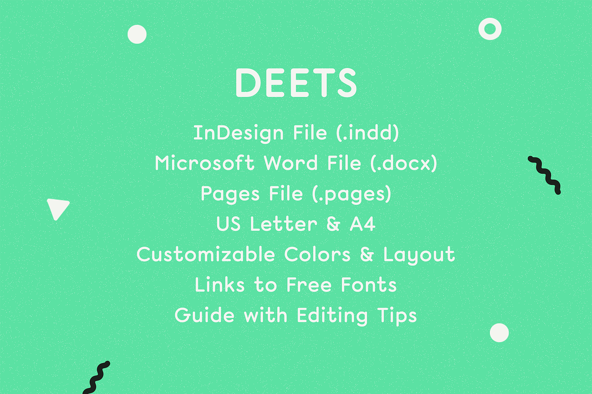 Resume Template Word Pages InDesign, a Resume Template by More Profesh (Photo 5 of 8)