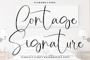 Contage Signature, a Handwritten Font by InermediaSTUDIO (Thumbnail 1 of 6)
