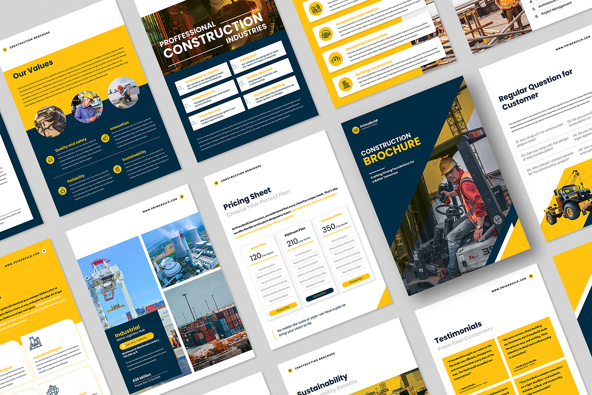 Construction Brochure | Canva preview 2