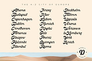 Hinterland | Reverse Contrast Script, a Script Font by Debut Studio (Thumbnail 5 of 13)