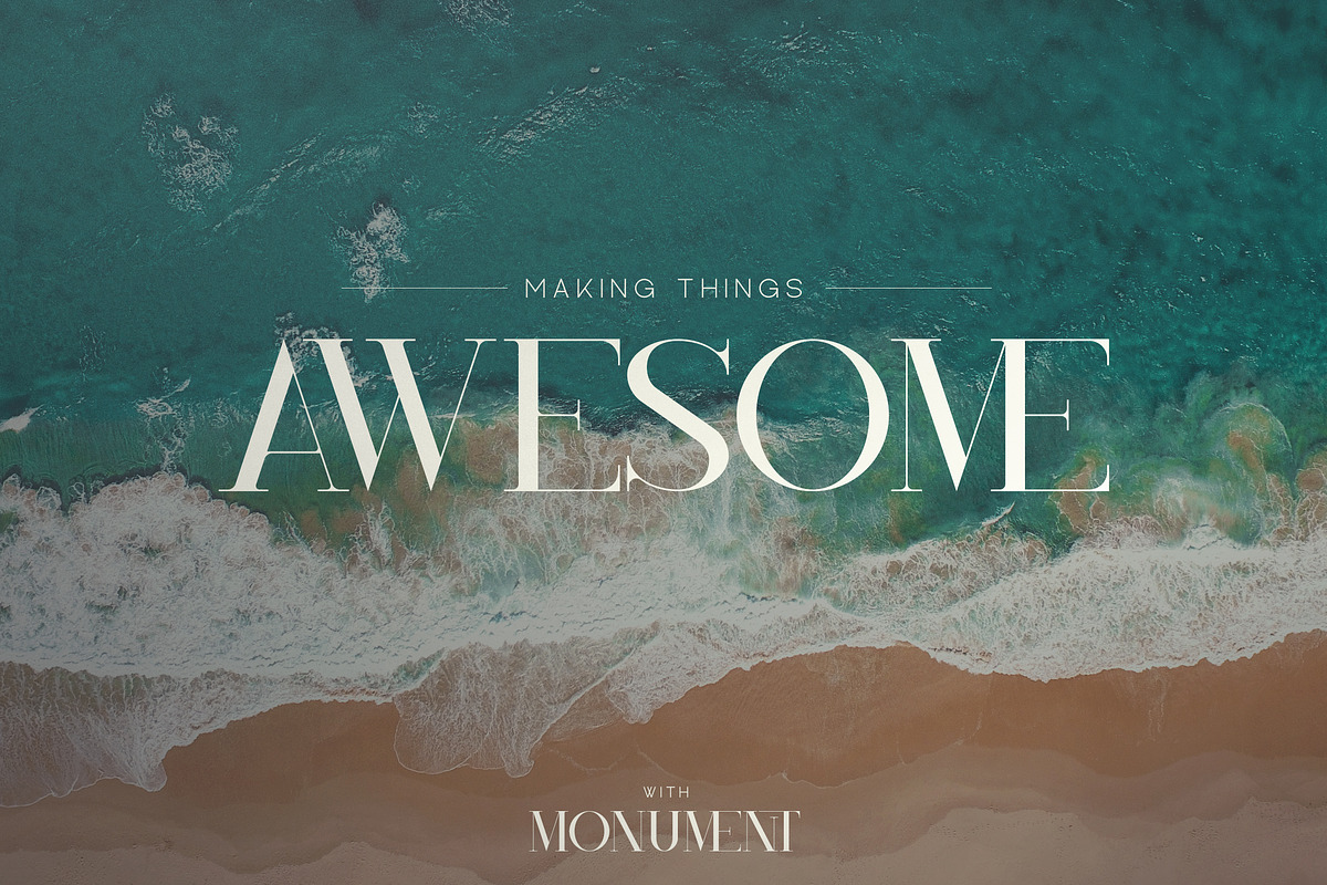 Monument - All Caps Serif Font preview 5