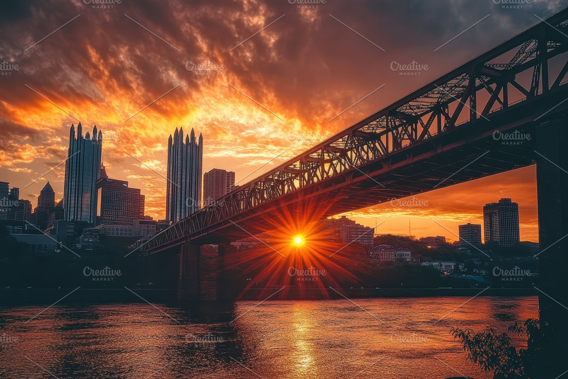 Sunset creates a stunning backdrop b, a Photo by Iftikhar Alam