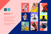 BASIC-Social Media Kit Collection, a Social Media Template by Invasi Studio (Thumbnail 1 of 13)