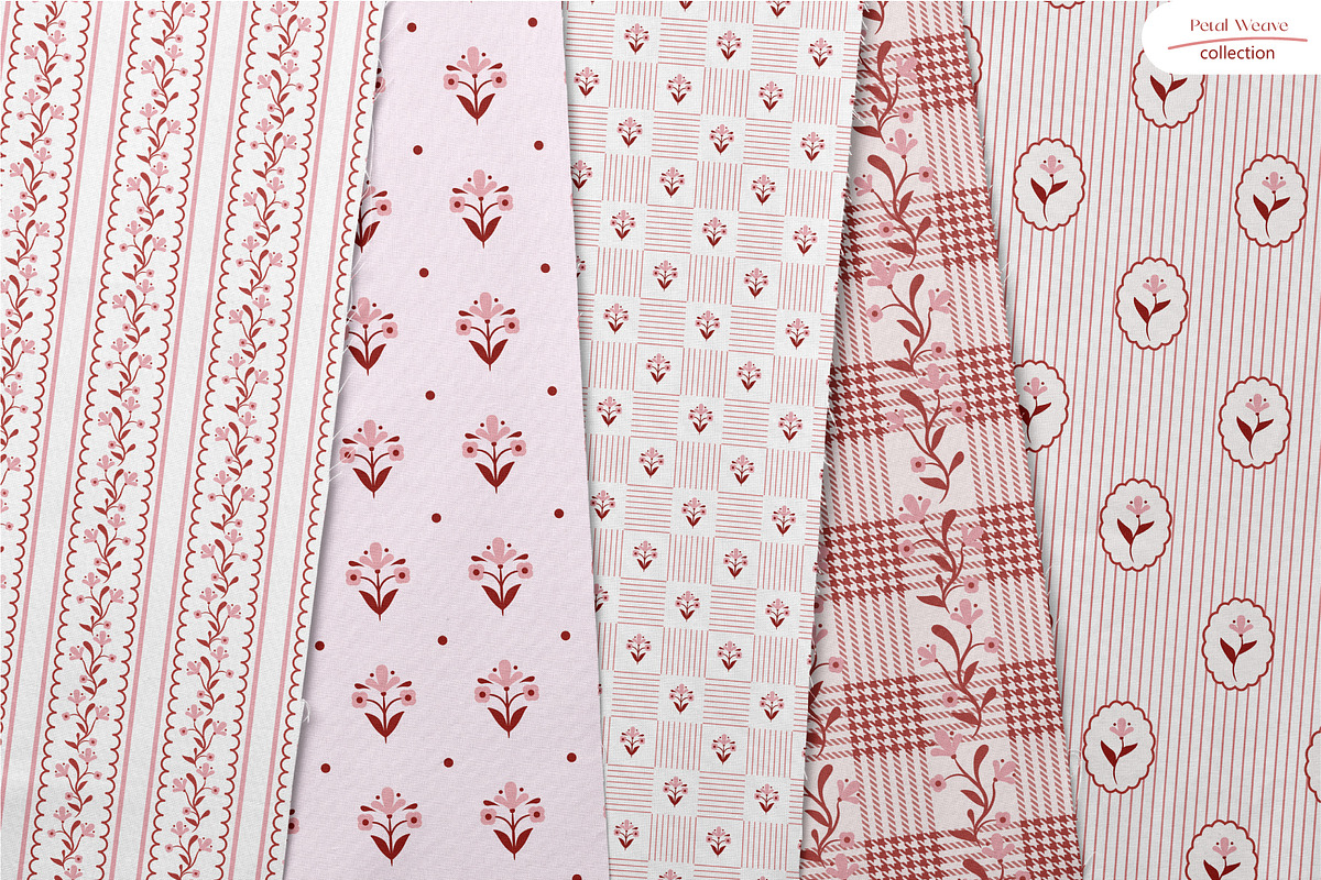 Petal Weave - Seamless Patterns, a Pattern Graphic by InaCorart (Photo 7 of 9)