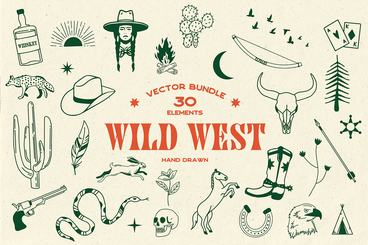 Wild West · Cowboy Illustrations, an Animal Illustration by BluWisp (Photo 1 of 6)