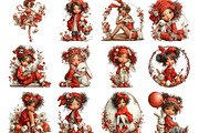 Whimsical Easter Girl Clipart, an Illustration by Designking (Thumbnail 3 of 5)