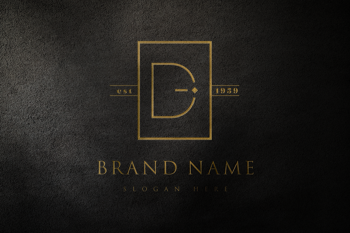 D letter MINIMAL VINTAGE LOGOS, a Branding & Logo Template by Hamed Studio (Photo 4 of 6)