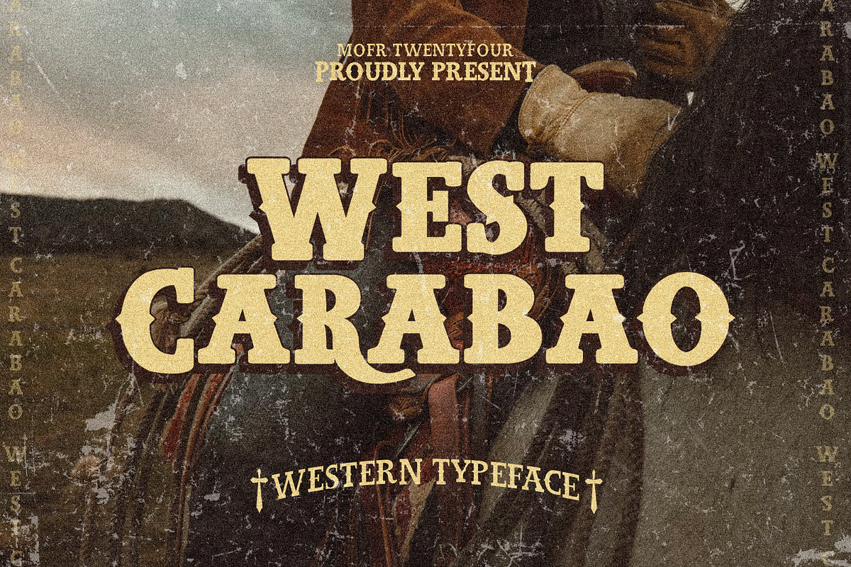 West Carabao | Western Slab Font, a Slab Serif Font by Mofr 24 (Photo 1 of 12)
