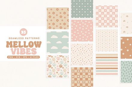 Mellow Vibes Seamless Patterns
