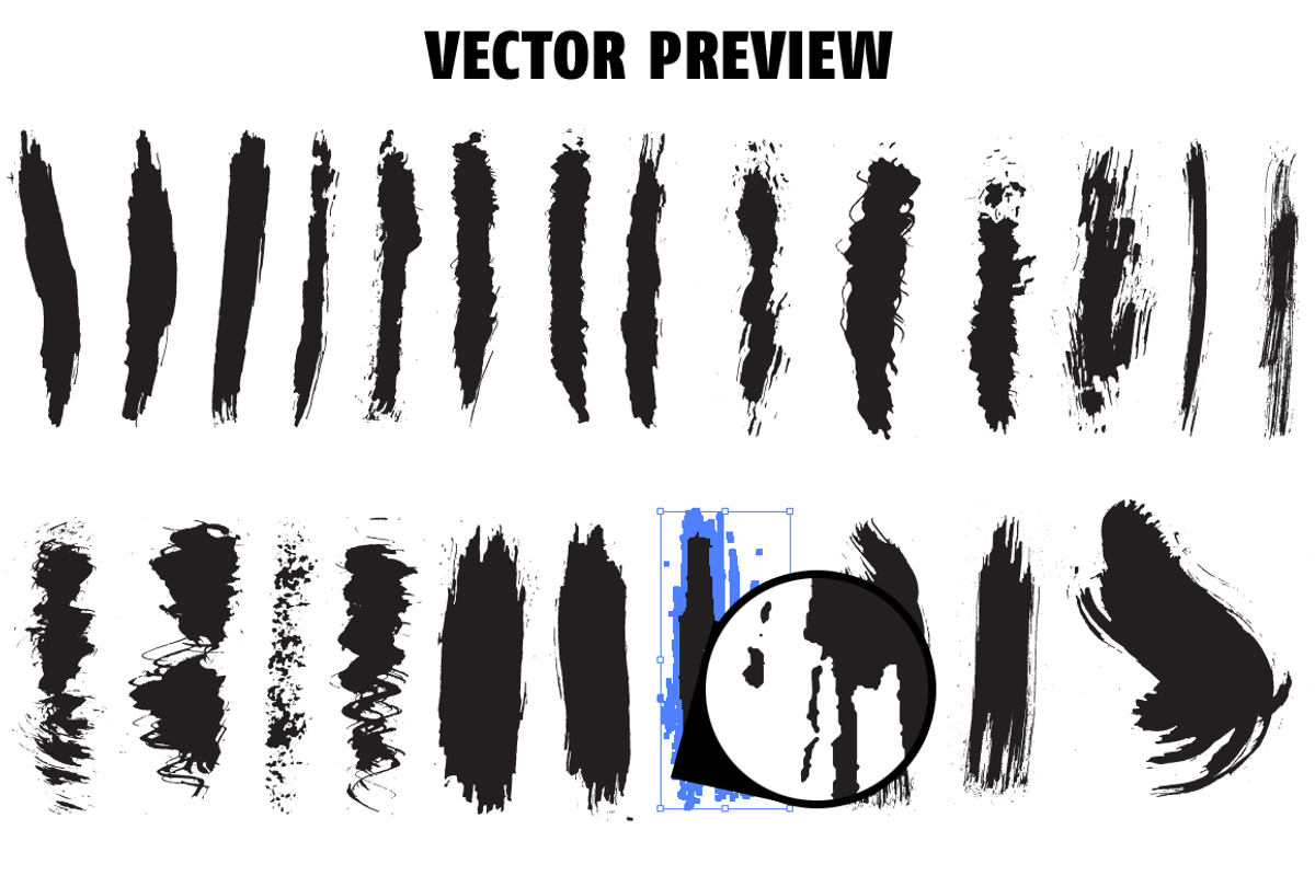 Solid ink brush pack, a Brush Add-On by outlinez (Photo 4 of 4)