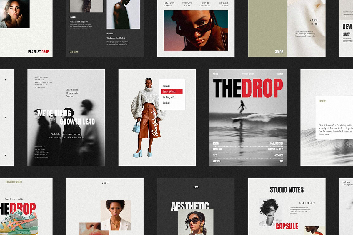 The Drop Instagram Templates, a Social Media Template by pixelbuddha.net