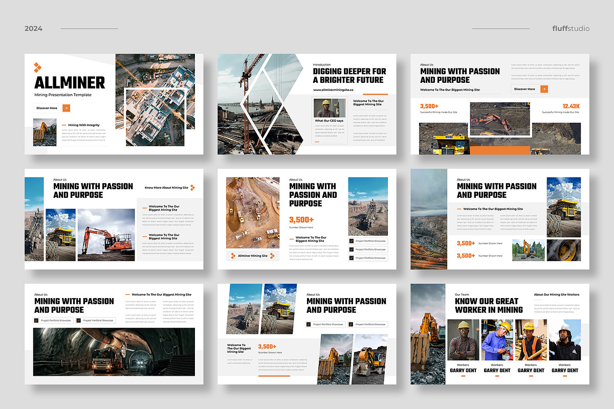 Mining Industry Keynote Template, a Presentation Template by fluffstudio (Photo 2 of 4)