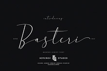 Basteri - Modern Script Font