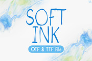 Soft Ink | Handwriting font, a Handwritten Font by LivelyAutumn11.11 (Thumbnail 1 of 5)