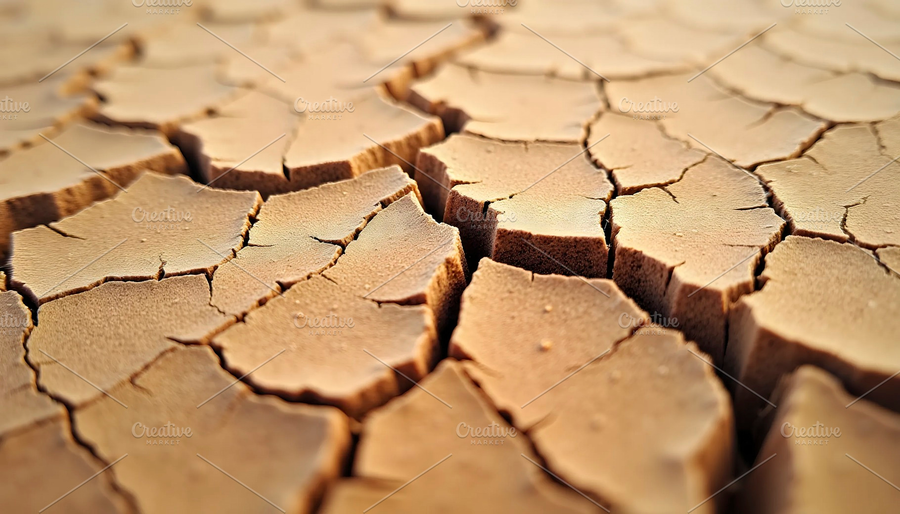 Close-Up of Cracked Desert Sand Text, a Photo by LOGOCREATIVE