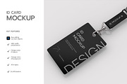 Badge ID Card Holder Mockup, a Product Mockup by graphypix (Thumbnail 2 of 3)