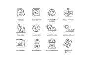 Renewable and non-renewable symbols, a Technology Illustration by Tettygreen (Thumbnail 2 of 3)