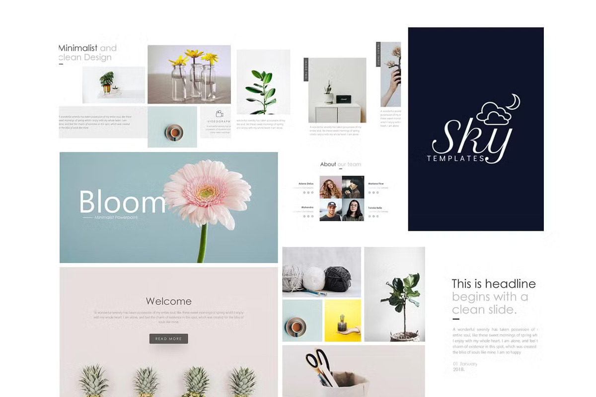 Minimalist Powerpoint Template, a Presentation Template by GearShift (Photo 3 of 4)