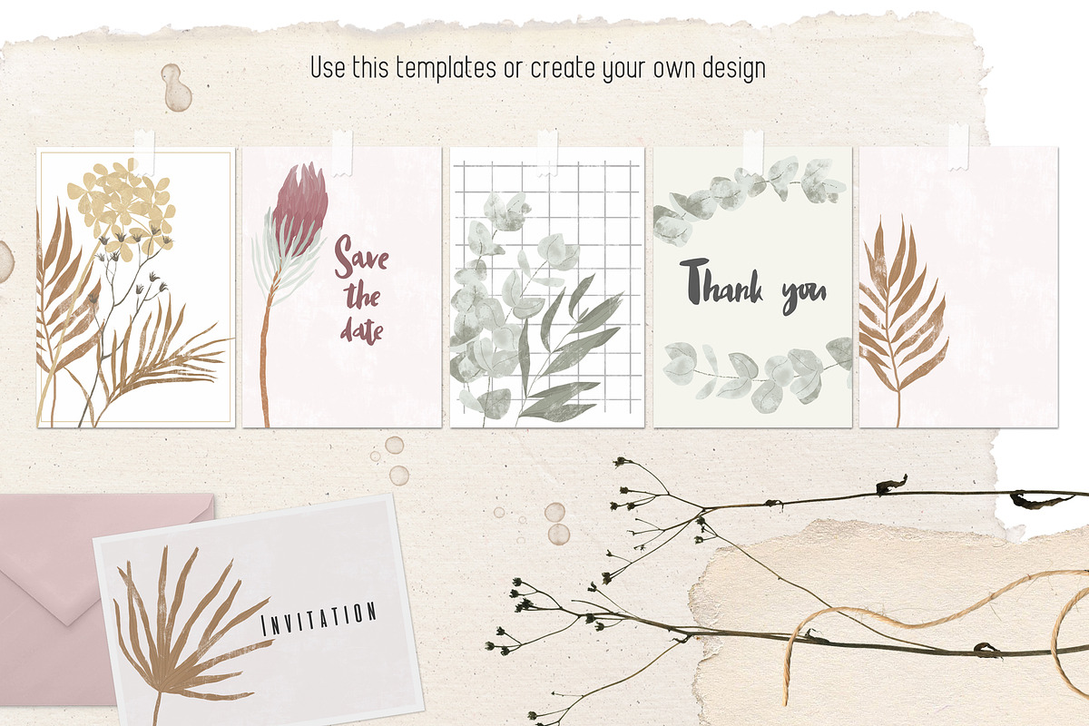 Dried flowers and backgrounds, an Object Graphic by dasha mo (Photo 4 of 6)