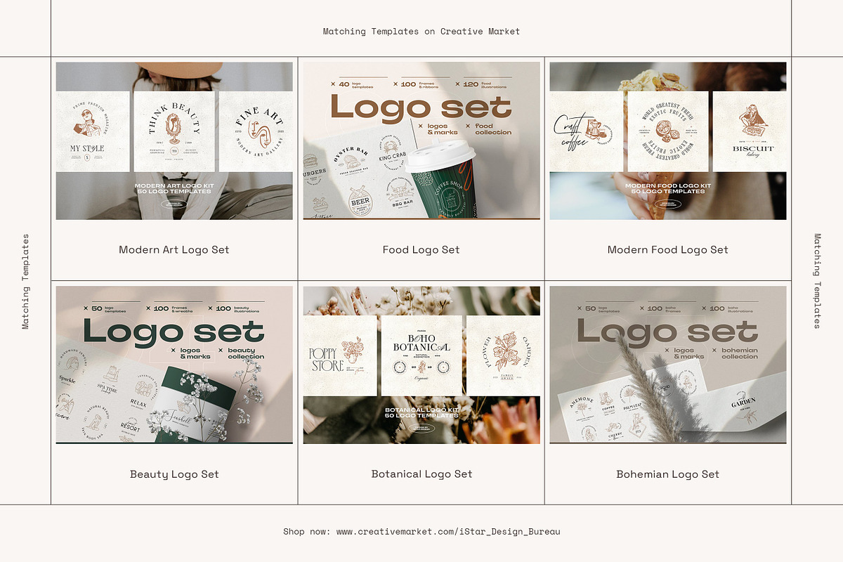 Floral Logo Bundle 50 Botanical Logo, a Branding & Logo Template by iStar Design (Photo 26 of 26)