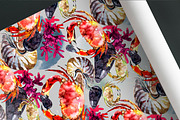 Ocean animals and fish clipart, a Pattern Graphic by ArtSpotVeronika (Thumbnail 8 of 15)