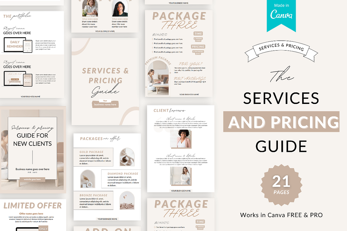 Client onboarding Canva templates, a Templates & Theme by Cate Creates
