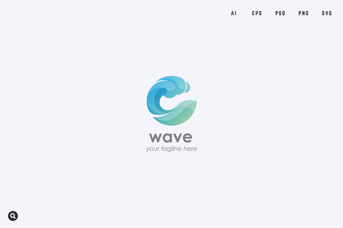 Water/Wave Logo Template, a Branding & Logo Template by Snitovets