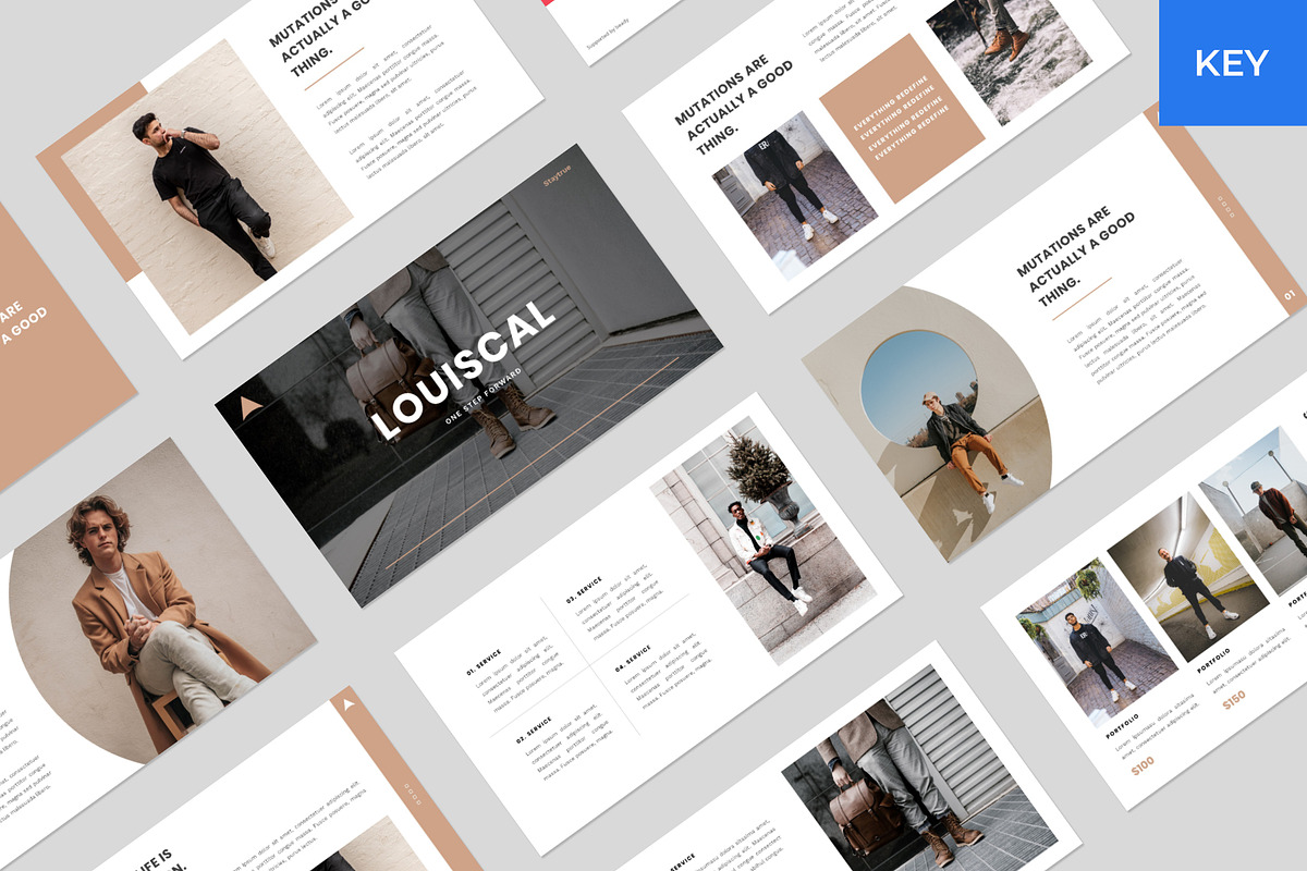 LOUISCAL - Business Creative Keynote, a Presentation Template by BeadyLab (Photo 1 of 5)
