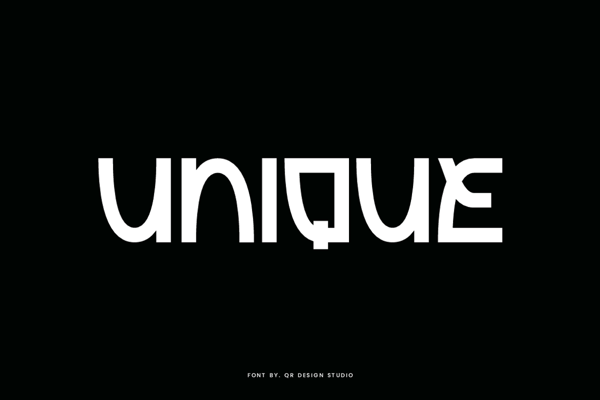 Ageyzo - Unique Font, a Sans Serif Font by QR Design Studio (Photo 2 of 7)