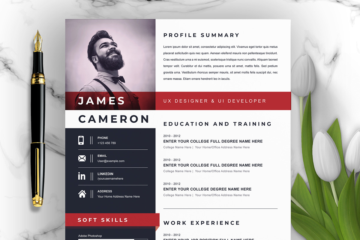 JOB WINNING RESUME - 50 TEMPLATES, a Resume Template by ResumeInventor (Photo 158 of 184)