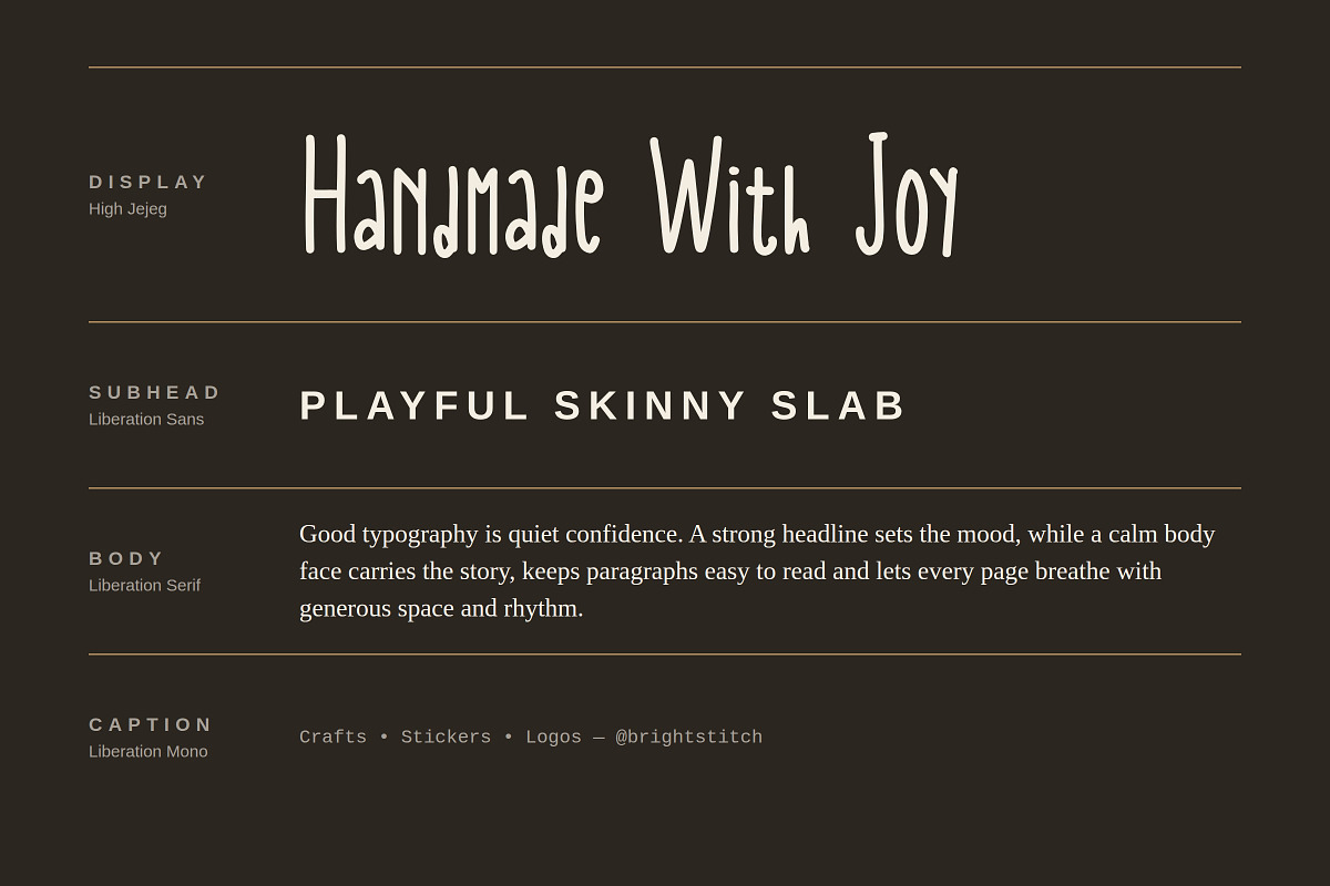 High Jejeg – Playful Slab, a Slab Serif Font by Gookkis Studio (Photo 8 of 17)