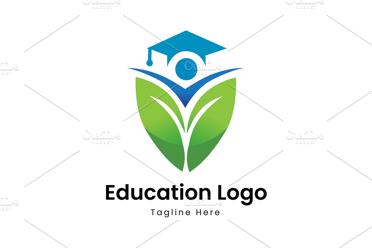 Education Growth Student Leaf Logo