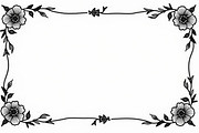 Flower Silhouette Frame Pack, an Illustration by Amazin_art (Thumbnail 4 of 9)