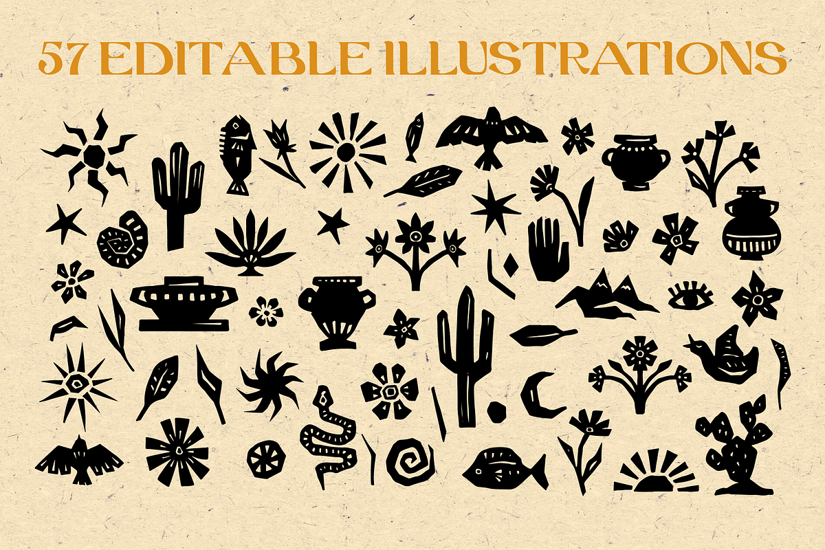 Wild Desert Boho Illustration Pack, a Decorative Illustration by Eldorado Design Co. (Photo 2 of 5)