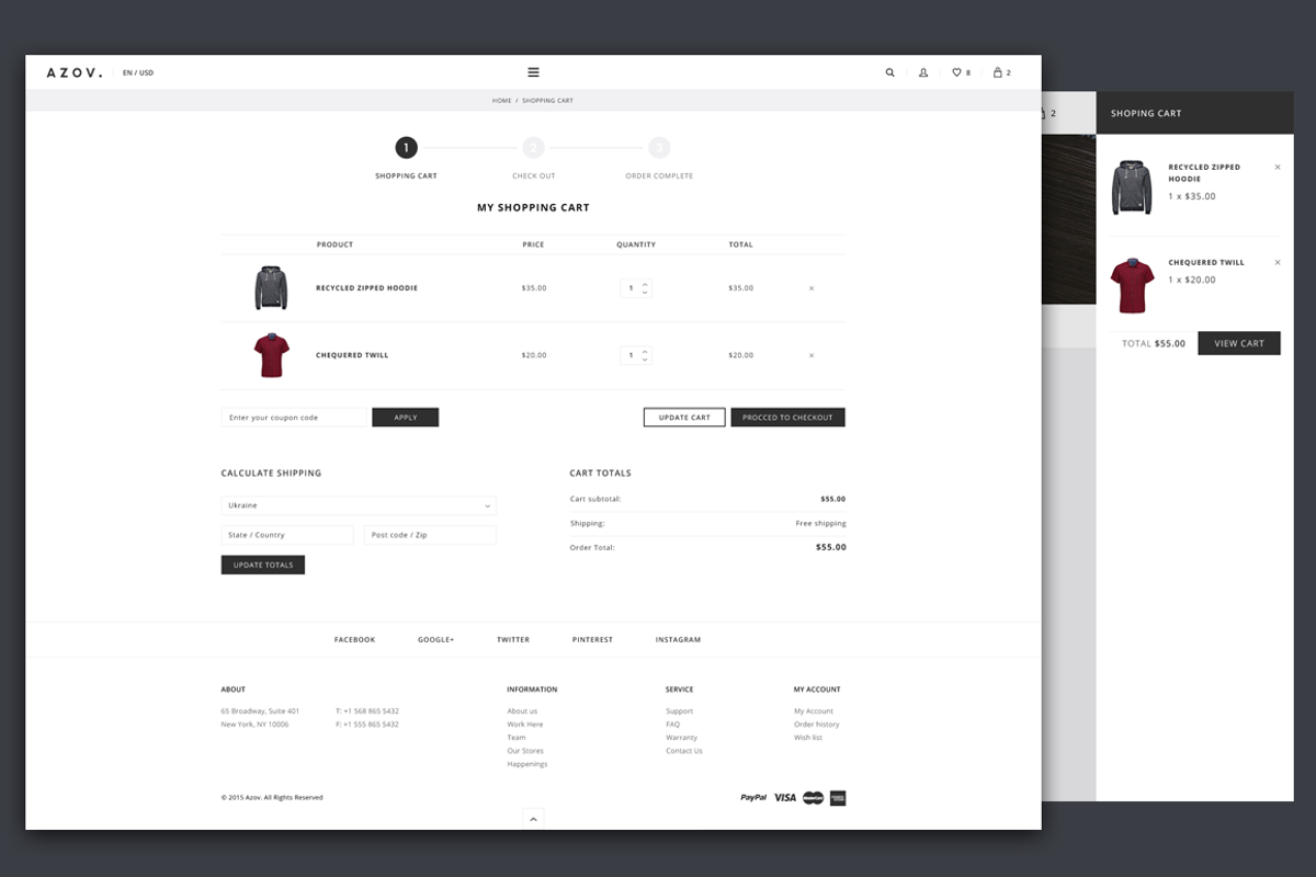 Azov - Fashion eCommerce PSD, a Websites & App Template by skrylnik (Photo 3 of 4)