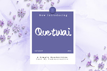 Quetwai - Simple Handwritten Font