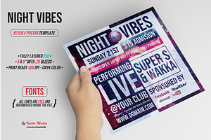 Night Vibes - Flyer / Poster
