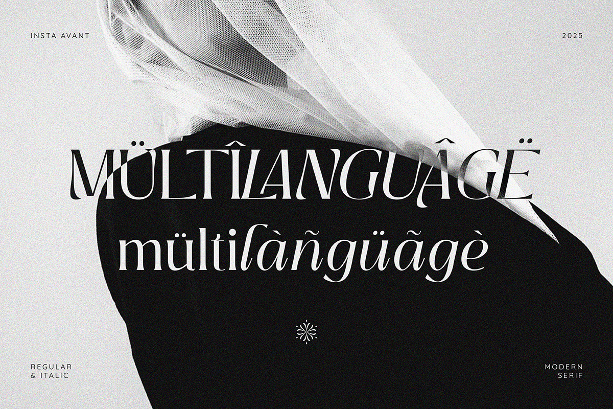 Insta Avant | Ligature Elegant Serif, a Serif Font by ClevUs (Photo 12 of 12)