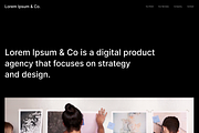 Figma Agency Website Template, a Landing Page Template by LABSTUDIONY (Thumbnail 1 of 2)