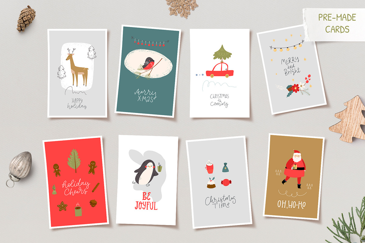 Christmas art, lettering collection, an Animal Illustration by Mariart_i (Photo 7 of 9)