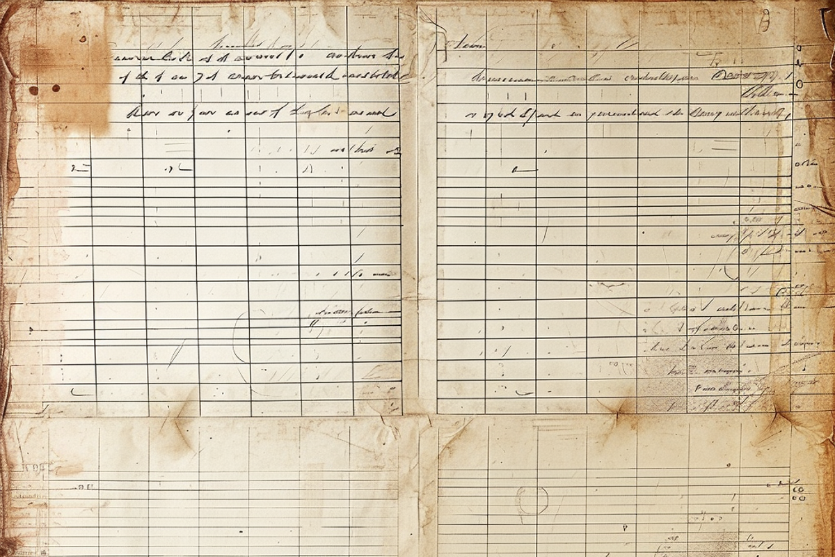 Vintage Ledger Paper, a Background Graphic by Printable Treasure (Photo 2 of 7)