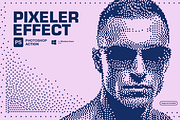 Pixeler Effect Photoshop Action, an Action Add-On by iHemalaya (Thumbnail 1 of 7)