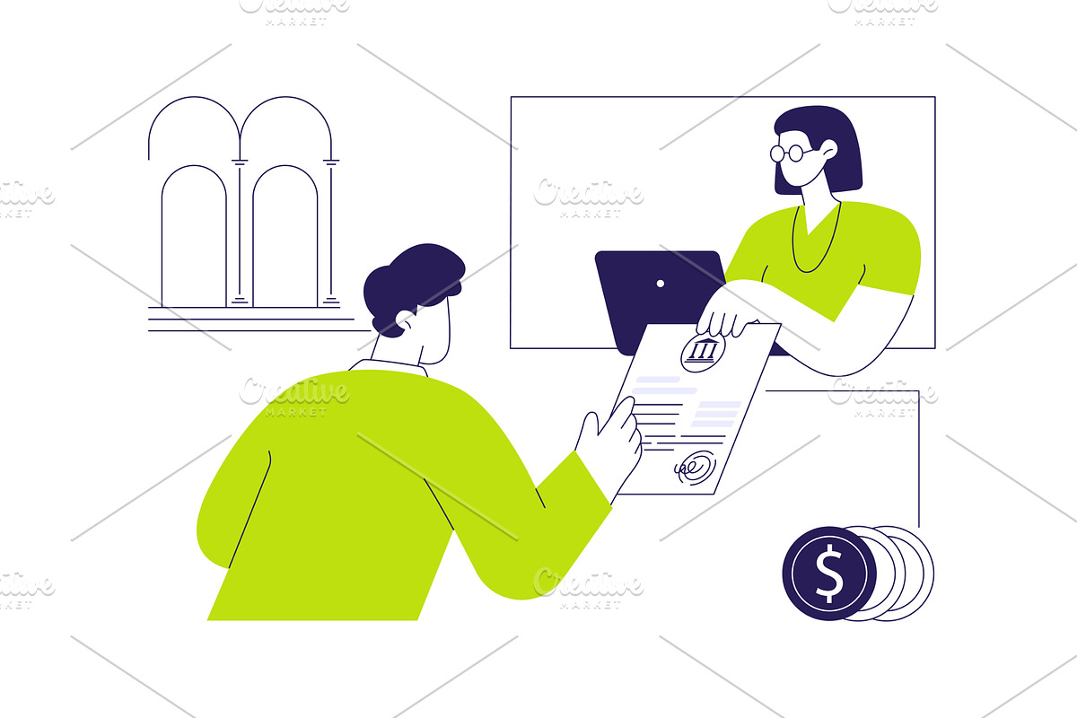 Get the proof of funds abstract, an Illustration by Visual Generation
