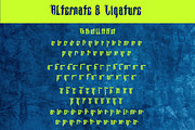 Roffes Brawry - Modern Blackletter, a Blackletter Font by Dhabee (Thumbnail 9 of 15)