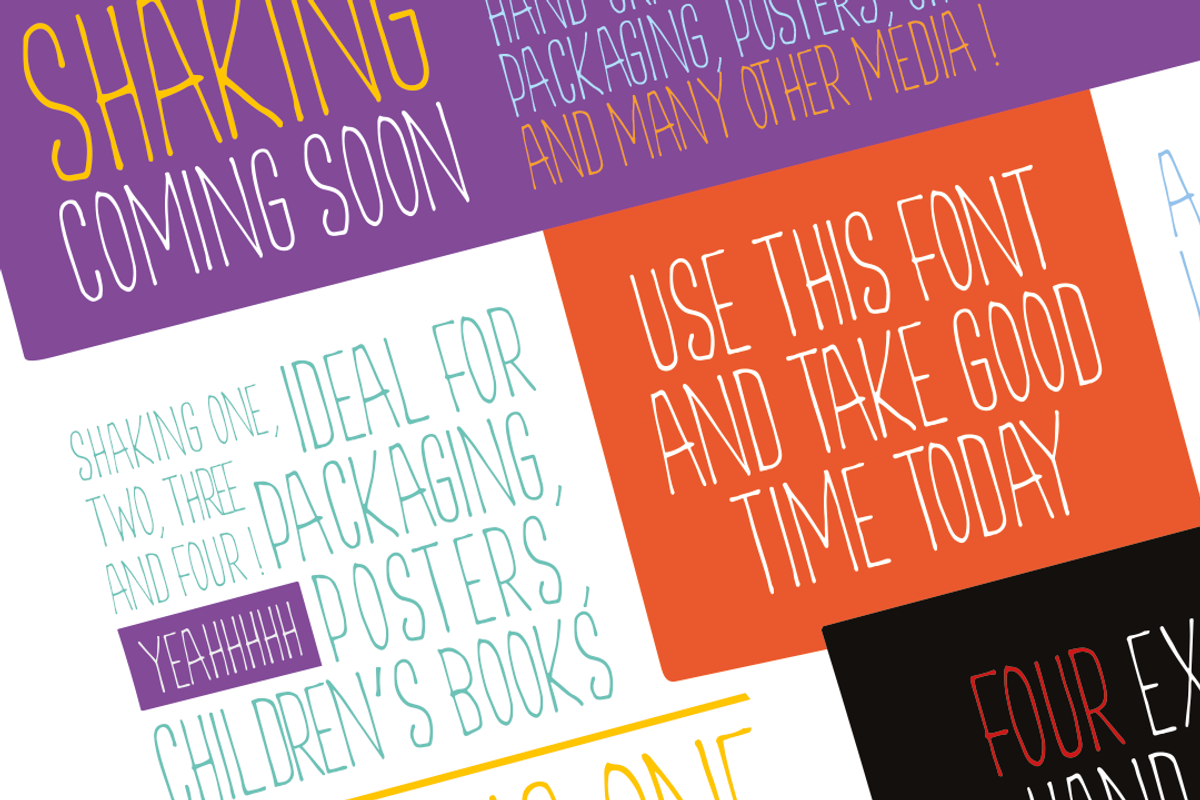Shaking package, a Handwritten Font by La Boite Graphique (Photo 6 of 9)