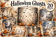 Halloween Ghosts Junk Journal, a Background Graphic by Coco Bloom (Thumbnail 2 of 3)
