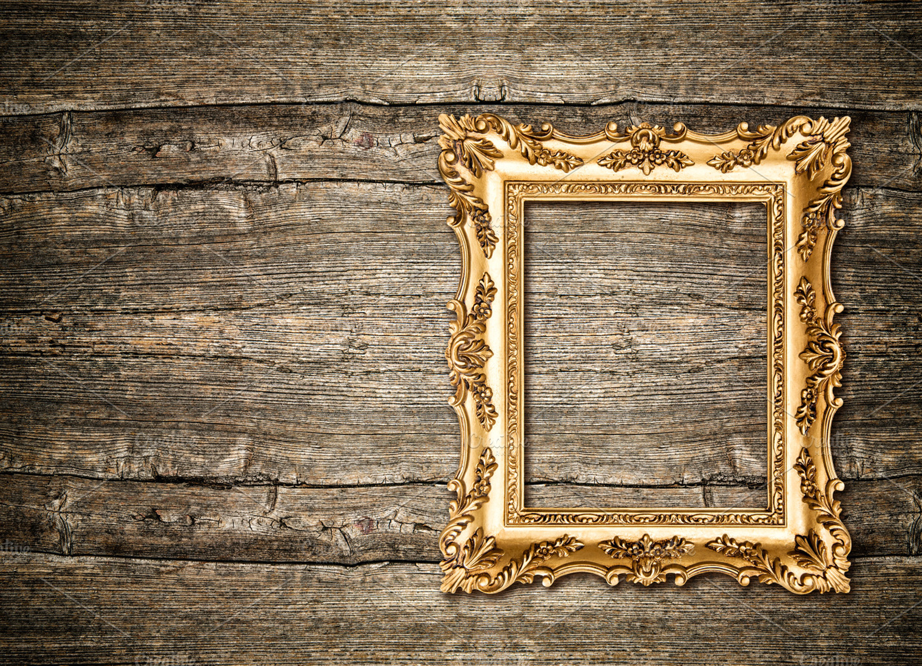 Baroque golden picture frame, an Arts & Entertainment Photo by LiliGraphie