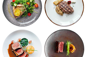 Collection of grilled beef steak, a Food & Drink Photo by BOOCYS