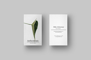 Authenticate Business Card Template