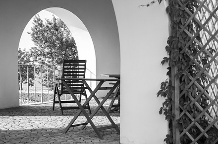 A resting in a building with arches, a Holiday Photo by Schreibikus